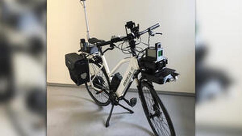 Research bike on the road in Ingolstadt